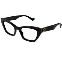 Montura de gafas Gucci Mujer GG1334O001-BLACK-BLACK-TRANSPARENT52 - GG1334O001-BLACK-BLACK-TRANSPARENT52